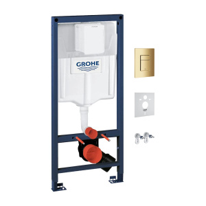 RAPID podtynkowy zestaw WC 4w1, złoty połysk, GROHE