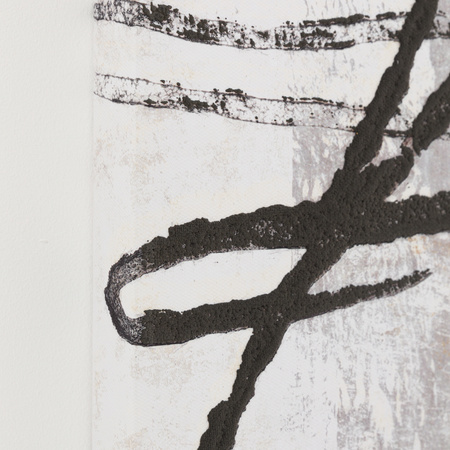 Obraz w ramie „Tangle” – biały, 60 × 3 × 100 cm, zestaw 2 szt.