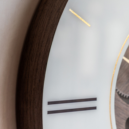 Cogger Wall Clock Dark Walnut 60cm