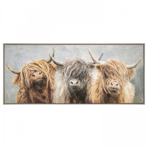 Three of a Kind Framed Canvas 1225x30x525mm