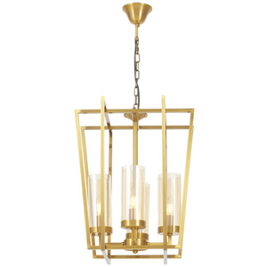 NOWOCZESNA LAMPA WISZĄCA ZŁOTA ARES W4