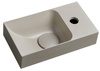PICCOLINO umywalka betonowa, 30,8x17cm, bateria z prawej strony, piaskowy mat