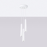 Lampa wisząca PRYSM 3P biała