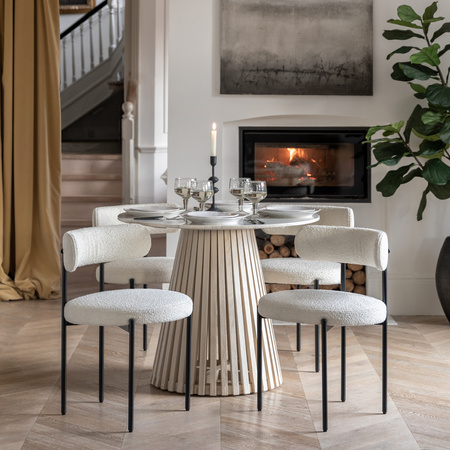 Aveley Dining Chair Vanilla (2pk) 525x510x750mm