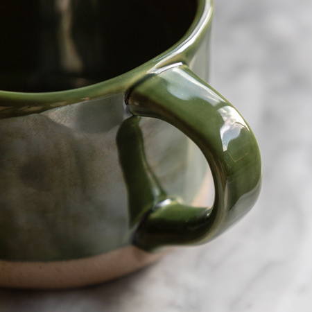Rustic Mug Green (4pk)