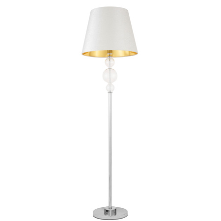 LAMPA STOJĄCA PODŁOGOWA SREBRNA MURANEO