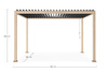 Pergola ogrodowa BIZZOTTO OCEAN 3X4 – antracytowy / naturalny