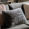 Roscose Faux Fur Cushion Smoke Grey 400x600mm