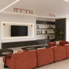 Plafon RING 6L ochra czerwona