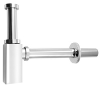 Syfon umywalkowy 5/4", odpływ 32mm, chrom