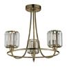 Berenice 3 Ceiling Light Antique Brass