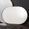 Lustro Hurston Elipse w kolorze szampańskim 600 x 30 x 900 mm