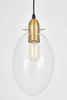 NOWOCZESNA LAMPA WISZĄCA LOFT PRZEZROCZYSTA RENTON