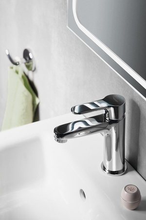 SIEGER bateria umywalkowa, wysokość 150mm, chrom