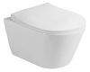 AVVA CLEANWASH WC wiszące z funkcją bidetu, Rimless, 35,5x53cm, biały
