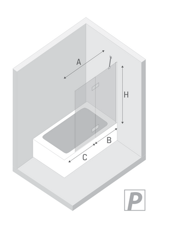 Parawan nawannowy NESTA COPPER BRUSHED 1D P 120x150 czyste 6mm Active Shield 2.0