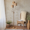 Wriggle 3 Floor Lamp Brushed Aged Brass