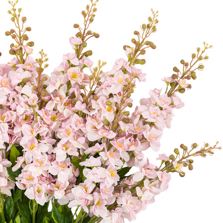 Vintage Hollyhock Floral Stem Tall Pink (12pk)