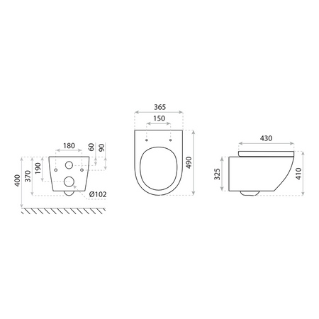 Miska wisząca WC z Deską Sofi