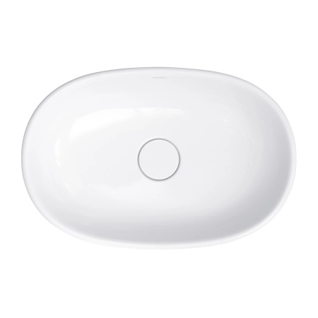 CLASSICA M+ umywalka nablatowa, 61 x 40 cm, biały połysk