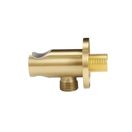 Przyłącze kątowe z uchwytem na słuchawkę proste, złote