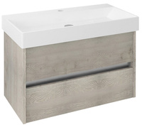 NIRONA szafka umywalkowa 82x51,5x43cm, dąb Mocca