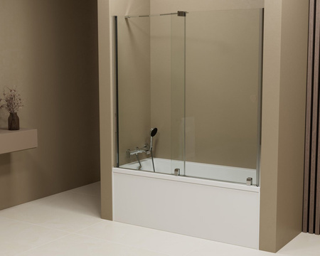 ROLLS parawan wannowy 1400x1500mm, szkło czyste