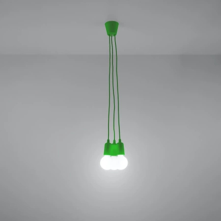 Lampa wisząca DIEGO 3 zielony