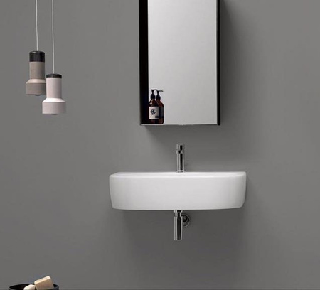 FLO umywalka ceramiczna 60x42cm, biały