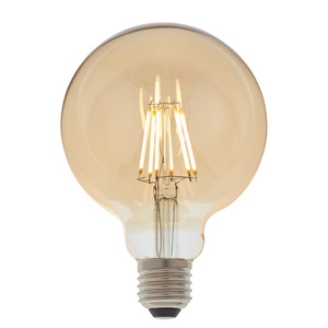 E27 LED Filament Globe 135x95mm Amber 6W