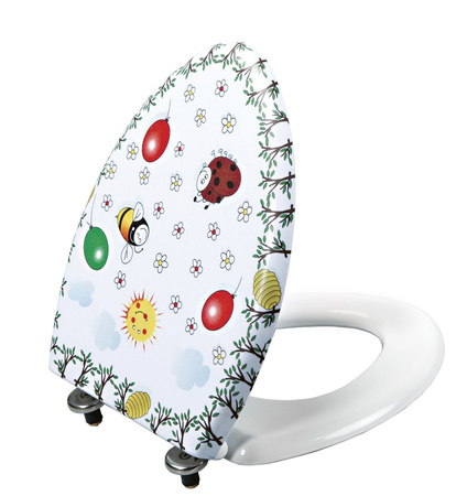 KID deska WC, kolorowy sitodruk