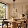 Lampa wisząca ORION RING LED czarny 40 cm