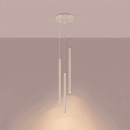 Lampa wisząca ARCHE 3P beżowa