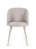 Krzesło BIZZOTTO QUEEN – ciepły szary / taupe (2 szt.)
