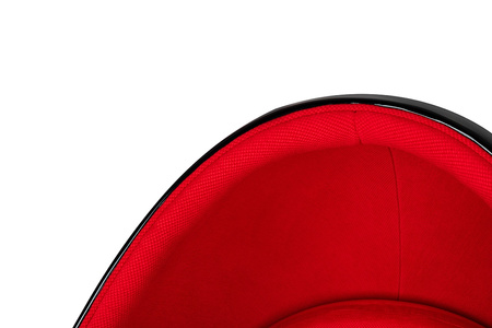 Fotel OVALIA BLACK czerwony - włókno      szklane, metal