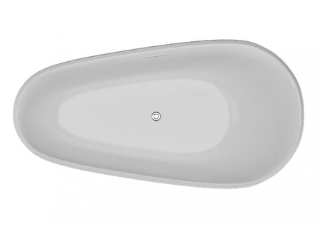 Wanna wolnostojąca 170x85 SHILA czarna połysk *