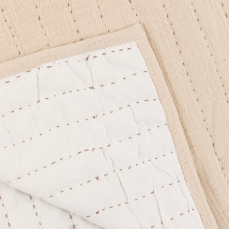 Alcove Gauze Bedspread Taupe 2600x2400mm