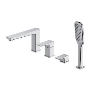 PARMA bateria wannowa 4-otworowa, chrom połysk