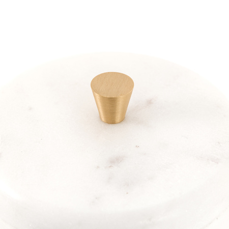 Veta Marble Rounded Box White 100x100x114mm