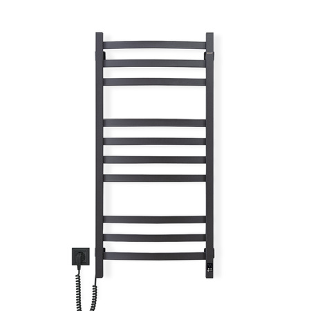 Elektryczny grzejnik łazienkowy NAVIN AVALON 480х1000 Sensor lewa, czarna mora