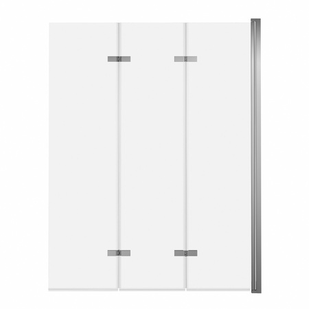 Parawan nawannowy 3-panelowy składany SAJNO 120 cm Chrom