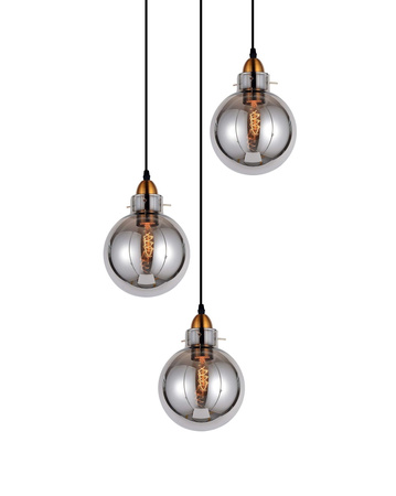 POTRÓJNA NOWOCZESNA LAMPA WISZĄCA LOFT DYMIONA CALVI W3-RD