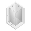 KABINA NEW SOLEO BLACK PROSTOKĄTNA U 80x70x195 CZYSTE 6mm ACTIVE SHIELD