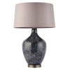 Lampa stołowa Ilsa – czarna / szara, 21,5 × 21,5 × 59 cm