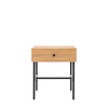 Ashdown 1 Drawer Bedside Natural 400x400x500mm
