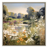 Wildflower Reflections Framed Canvas 500x30x500mm