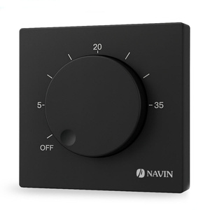 Termostat mechaniczny do ogrzewania podłogowego NAVIN EH84BM-16A, czarny matowy