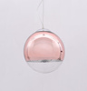 NOWOCZESNA LAMPA WISZĄCA RÓŻOWE ZŁOTO IBIZA