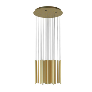 MAXLIGHT P0476D LAMPA WISZĄCA ORGANIC 33x1 ZŁOTO SZCZOTKOWANE