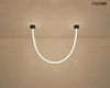 MOOSEE lampa wisząca LASSO 200 Smart czarna